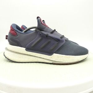 Adidas x_Plrboost Mens US 11 Running Shoes Gray Blue Lace Up Athletic Sneakers